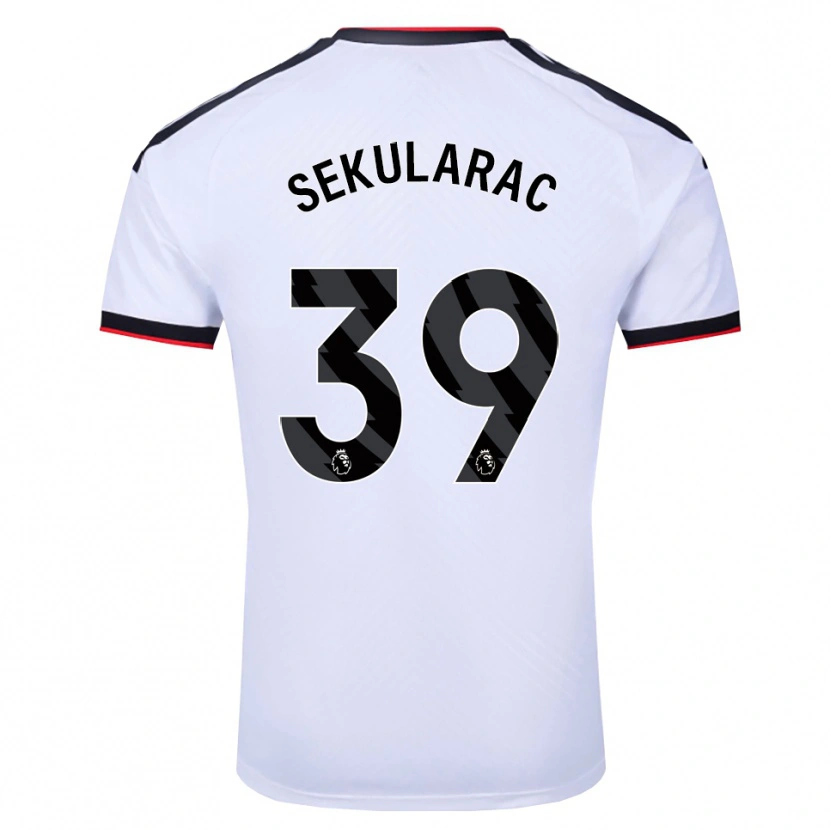 Danxen Herren Kristian Sekularac #39 Weiß Schwarz Rot Heimtrikot Trikot 2026/27 T-Shirt