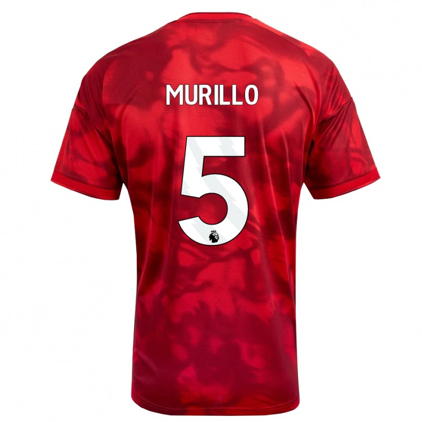 Danxen Herren Murillo Santiago Costa Dos Santos #5 Karmesin Weiß Heimtrikot Trikot 2026/27 T-Shirt