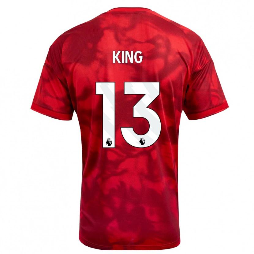 Danxen Herren Leo King #13 Karmesin Weiß Heimtrikot Trikot 2026/27 T-Shirt