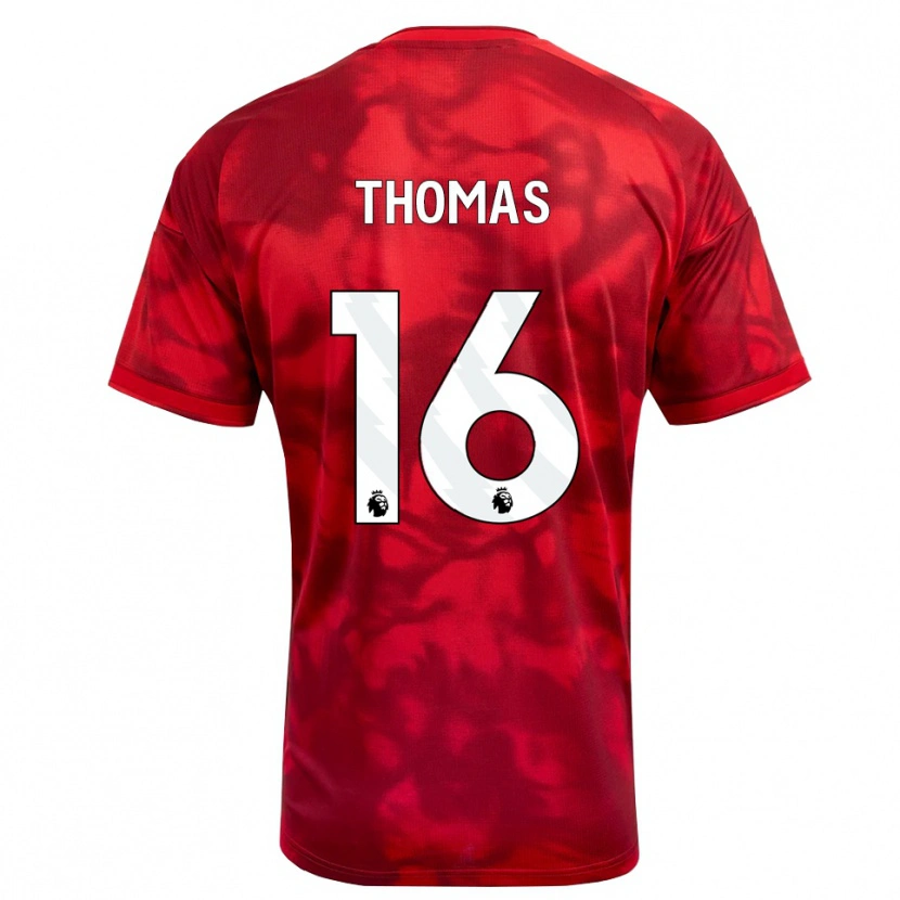 Danxen Herren Tyrese Thomas #16 Karmesin Weiß Heimtrikot Trikot 2026/27 T-Shirt
