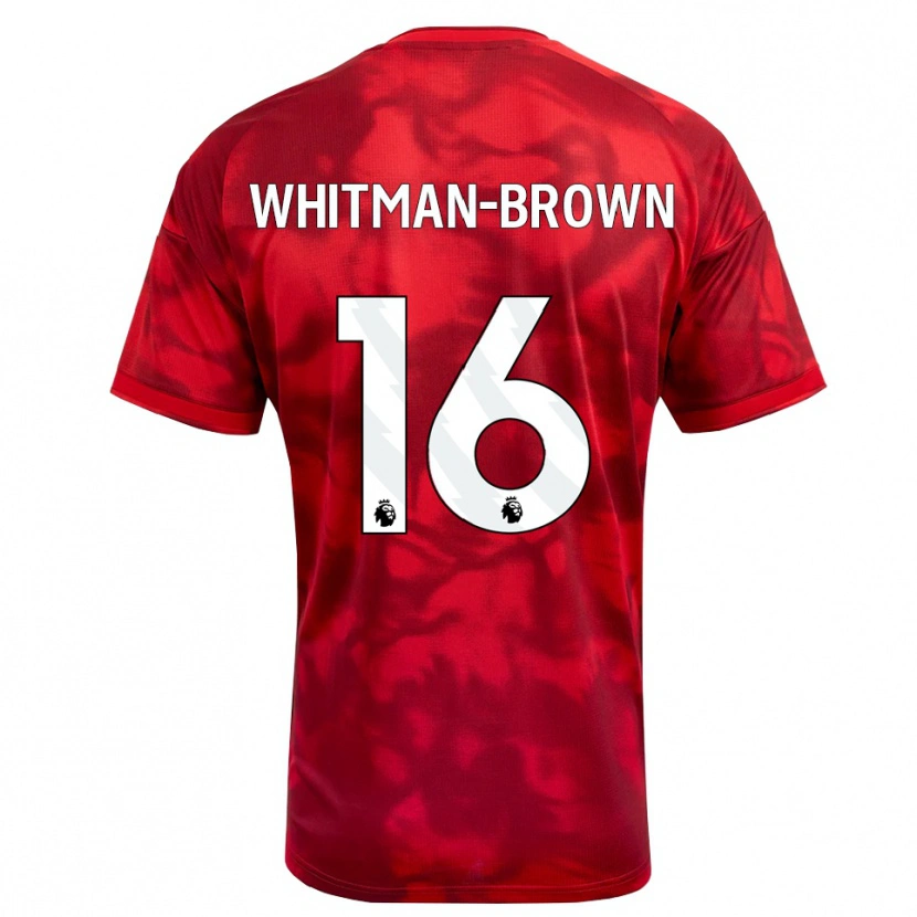 Danxen Herren Chae Whitman-Brown #16 Karmesin Weiß Heimtrikot Trikot 2026/27 T-Shirt