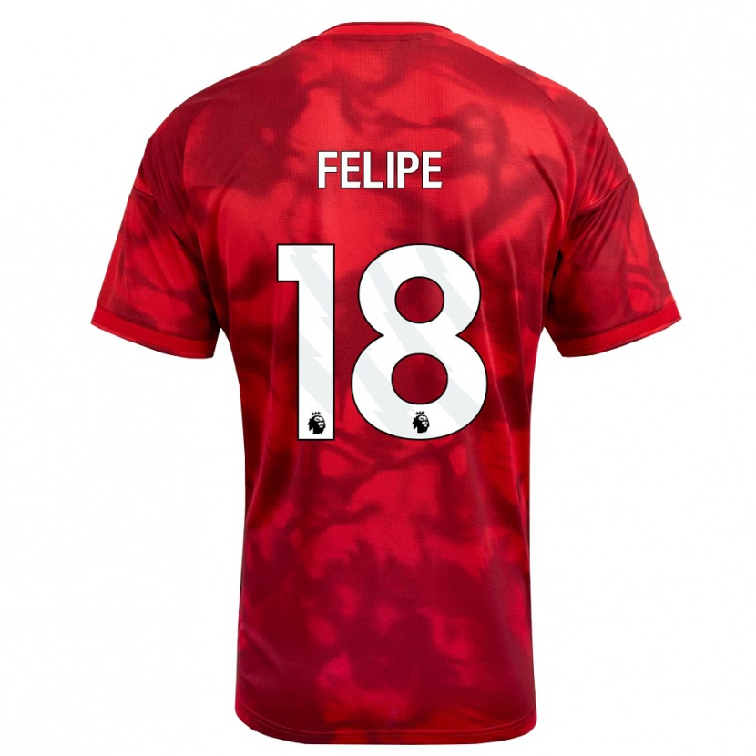 Danxen Herren Felipe #18 Karmesin Weiß Heimtrikot Trikot 2026/27 T-Shirt