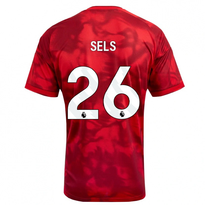 Danxen Herren Matz Sels #26 Karmesin Weiß Heimtrikot Trikot 2026/27 T-Shirt