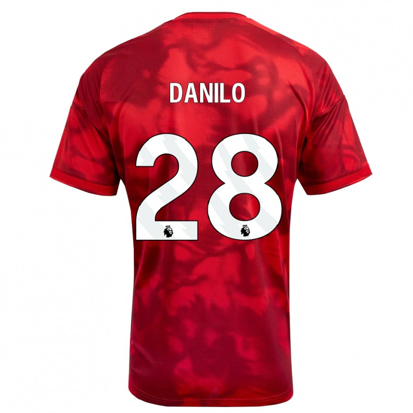 Danxen Herren Danilo #28 Karmesin Weiß Heimtrikot Trikot 2026/27 T-Shirt
