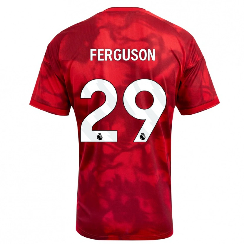 Danxen Herren Georgie Ferguson #29 Karmesin Weiß Heimtrikot Trikot 2026/27 T-Shirt