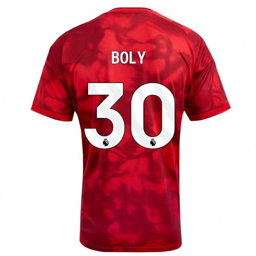 Danxen Herren Willy Boly #30 Karmesin Weiß Heimtrikot Trikot 2026/27 T-Shirt