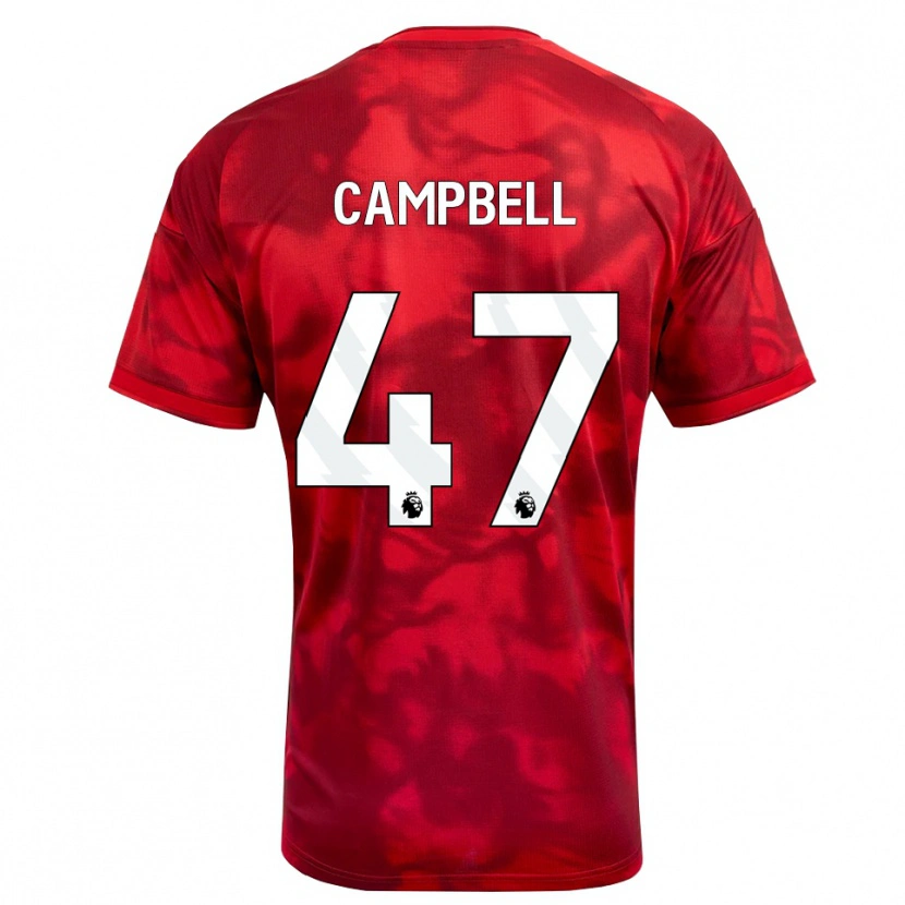 Danxen Herren Luke Campbell #47 Karmesin Weiß Heimtrikot Trikot 2026/27 T-Shirt