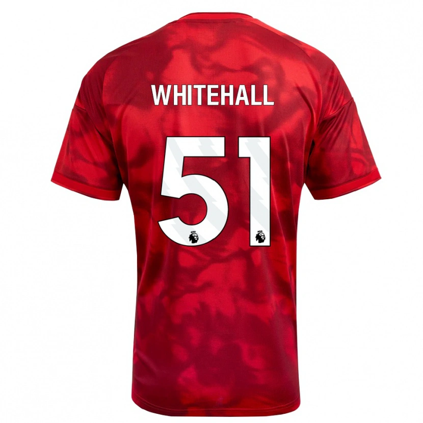 Danxen Herren Archie Whitehall #51 Karmesin Weiß Heimtrikot Trikot 2026/27 T-Shirt