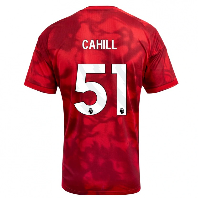 Danxen Herren Shae Cahill #51 Karmesin Weiß Heimtrikot Trikot 2026/27 T-Shirt