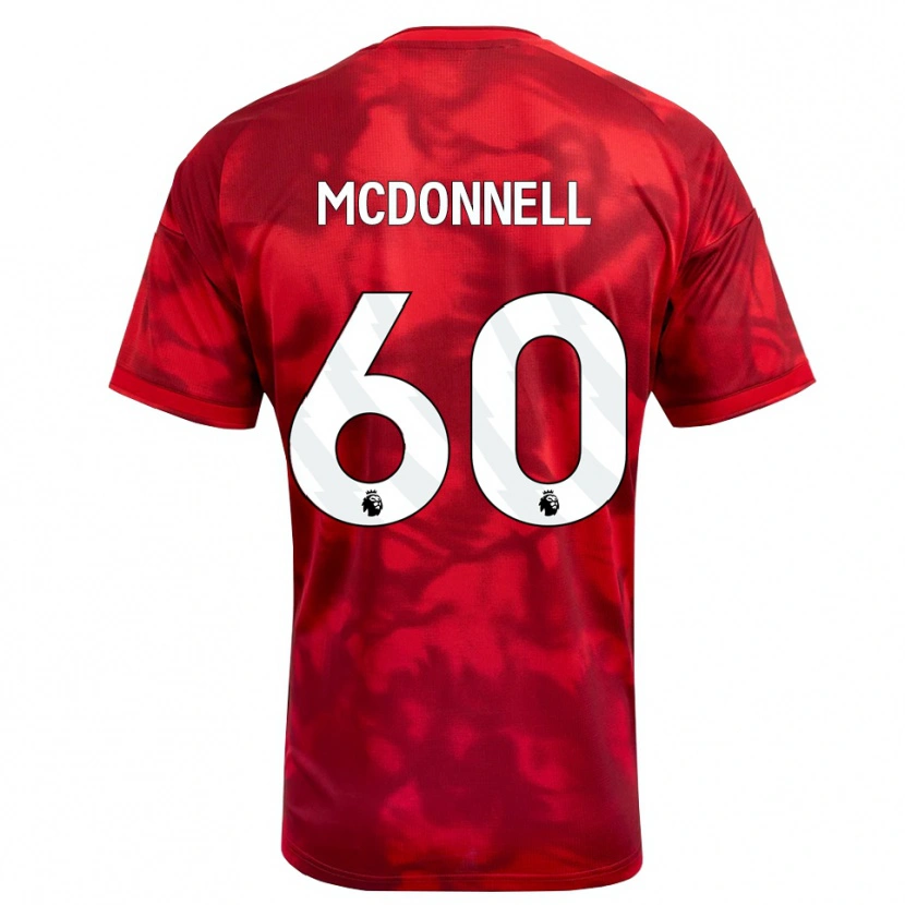 Danxen Herren Grady Mcdonnell #60 Karmesin Weiß Heimtrikot Trikot 2026/27 T-Shirt