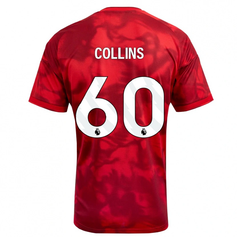 Danxen Herren Sam Collins #60 Karmesin Weiß Heimtrikot Trikot 2026/27 T-Shirt