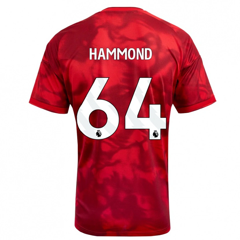 Danxen Herren Ben Hammond #64 Karmesin Weiß Heimtrikot Trikot 2026/27 T-Shirt