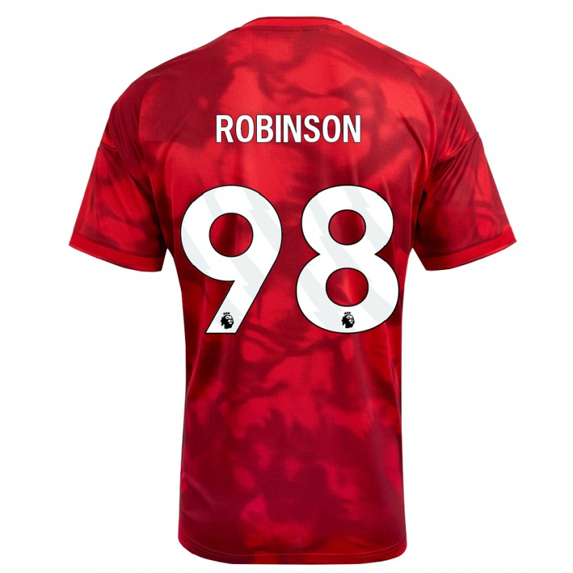 Danxen Herren Riko Robinson #98 Karmesin Weiß Heimtrikot Trikot 2026/27 T-Shirt