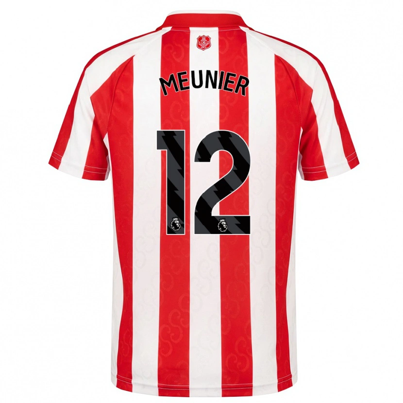 Danxen Herren Thomas Meunier #12 Rot Weiß Schwarz Heimtrikot Trikot 2026/27 T-Shirt