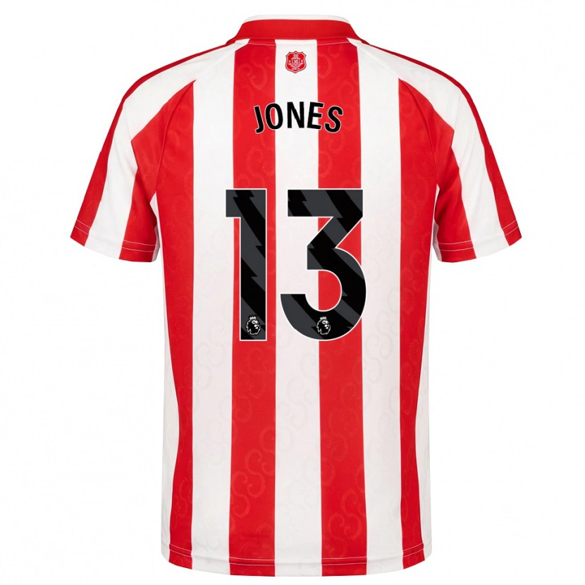 Danxen Herren Josh Jones #13 Rot Weiß Schwarz Heimtrikot Trikot 2026/27 T-Shirt