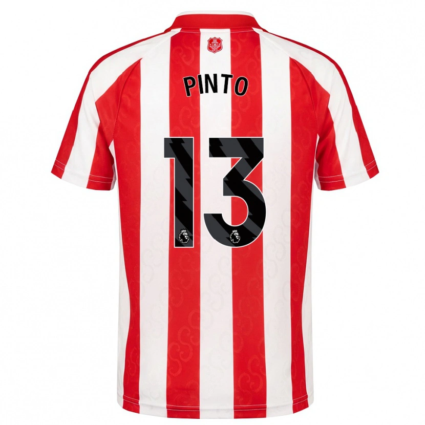 Danxen Herren Elias Pinto #13 Rot Weiß Schwarz Heimtrikot Trikot 2026/27 T-Shirt