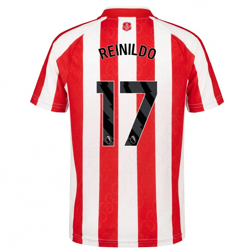 Danxen Herren Reinildo Mandava #17 Rot Weiß Schwarz Heimtrikot Trikot 2026/27 T-Shirt