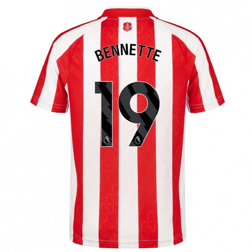 Danxen Herren Jewison Bennette #19 Rot Weiß Schwarz Heimtrikot Trikot 2026/27 T-Shirt