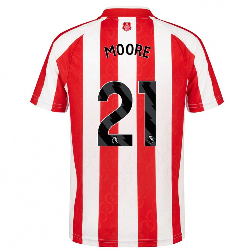 Danxen Herren Simon Moore #21 Rot Weiß Schwarz Heimtrikot Trikot 2026/27 T-Shirt