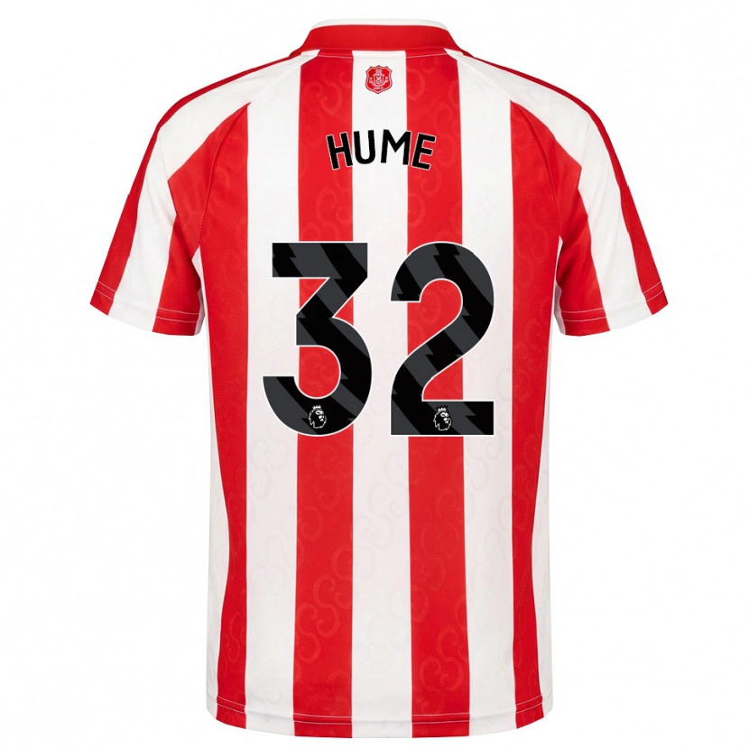 Danxen Herren Trai Hume #32 Rot Weiß Schwarz Heimtrikot Trikot 2026/27 T-Shirt