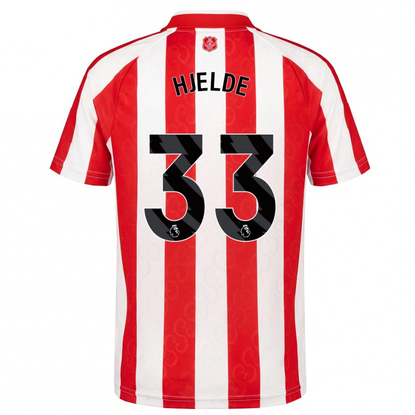 Danxen Herren Leo Fuhr Hjelde #33 Rot Weiß Schwarz Heimtrikot Trikot 2026/27 T-Shirt