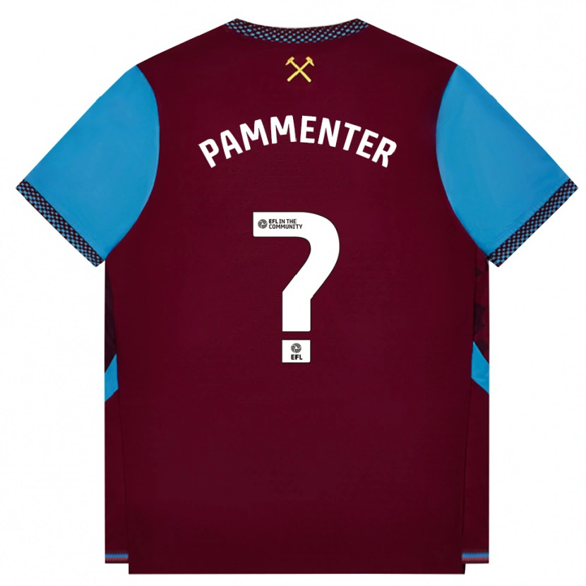 Danxen Herren Bailey Pammenter #0 Burgund Kornblumenblau Heimtrikot Trikot 2026/27 T-Shirt