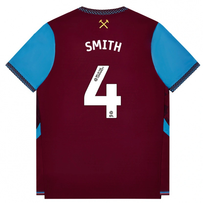 Danxen Herren Reon Smith #4 Burgund Kornblumenblau Heimtrikot Trikot 2026/27 T-Shirt