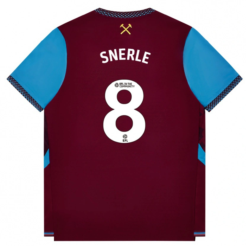 Danxen Herren Emma Snerle #8 Burgund Kornblumenblau Heimtrikot Trikot 2026/27 T-Shirt