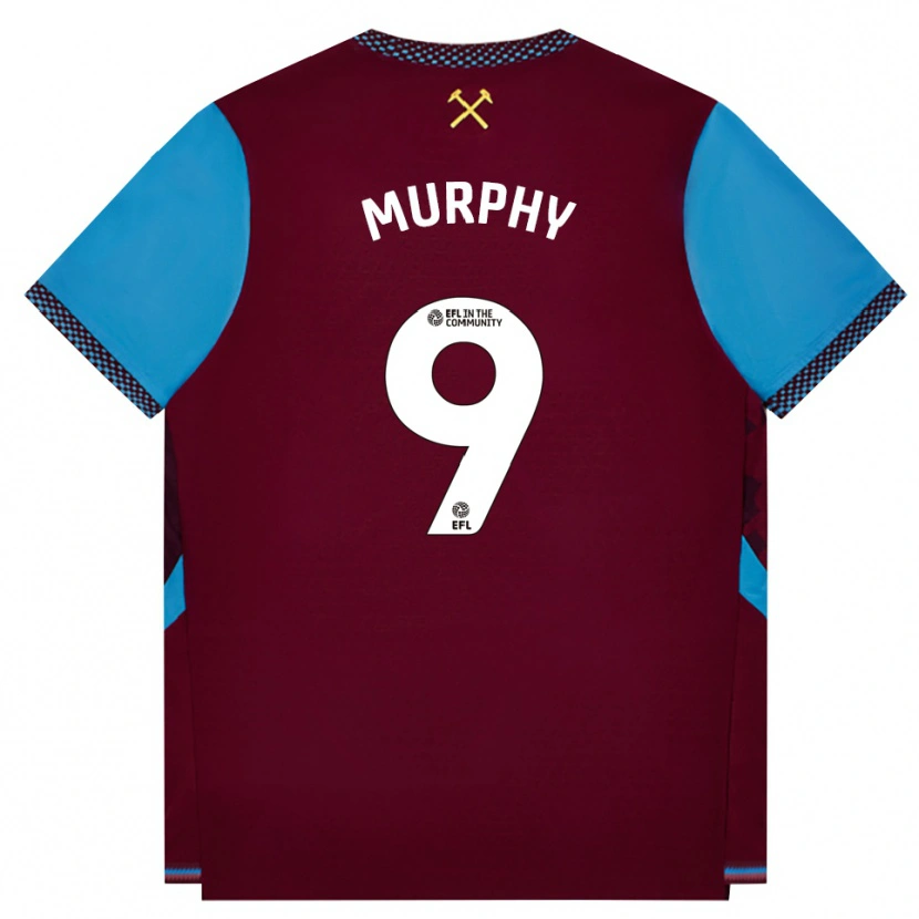 Danxen Herren Jett Murphy #9 Burgund Kornblumenblau Heimtrikot Trikot 2026/27 T-Shirt