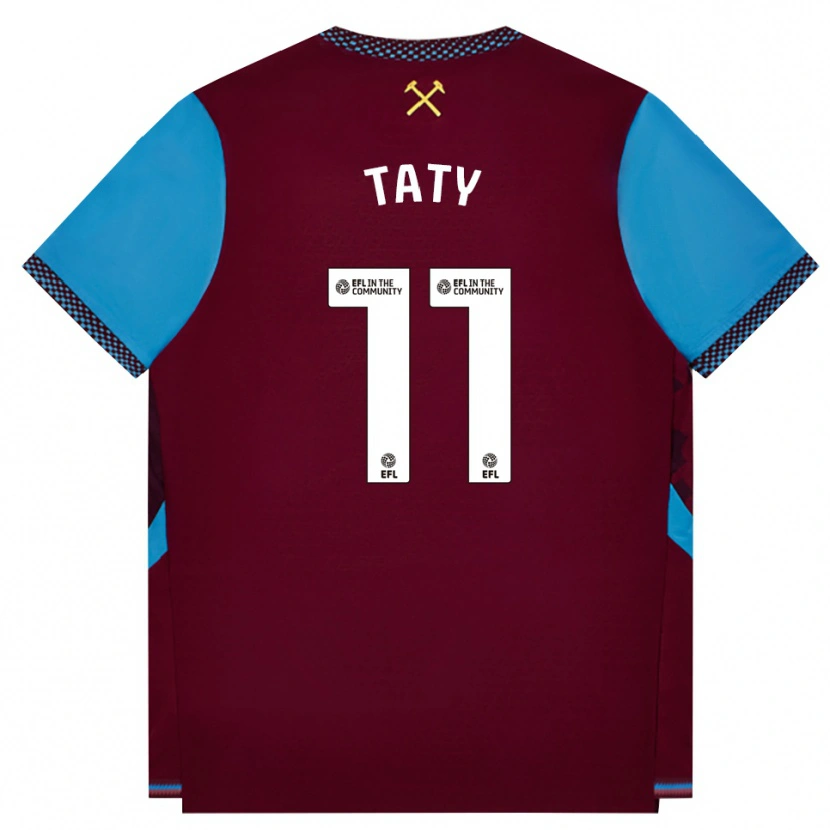 Danxen Herren Taty Castellanos #11 Burgund Kornblumenblau Heimtrikot Trikot 2026/27 T-Shirt