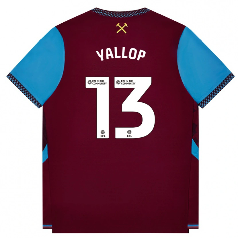 Danxen Herren Tameka Yallop #13 Burgund Kornblumenblau Heimtrikot Trikot 2026/27 T-Shirt