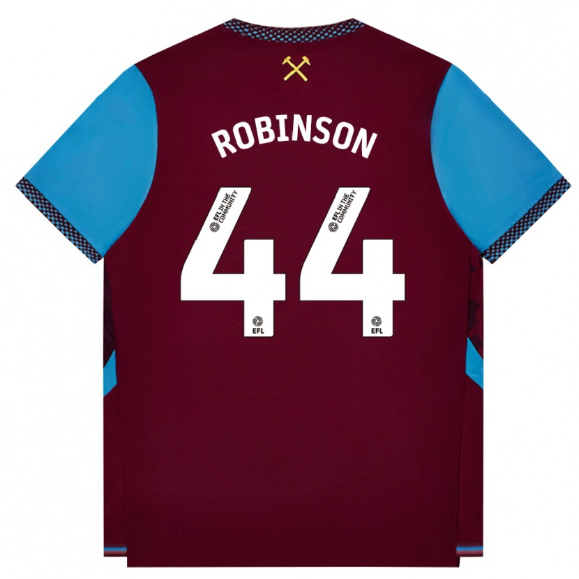 Danxen Herren Junior Robinson #44 Burgund Kornblumenblau Heimtrikot Trikot 2026/27 T-Shirt