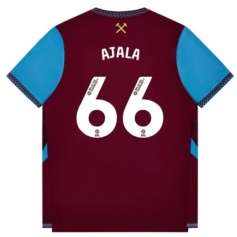 Danxen Herren Joshua Ajala #66 Burgund Kornblumenblau Heimtrikot Trikot 2026/27 T-Shirt