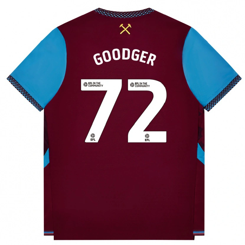 Danxen Herren Tommy Goodger #72 Burgund Kornblumenblau Heimtrikot Trikot 2026/27 T-Shirt