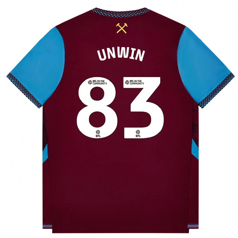 Danxen Herren Jonathan Unwin #83 Burgund Kornblumenblau Heimtrikot Trikot 2026/27 T-Shirt