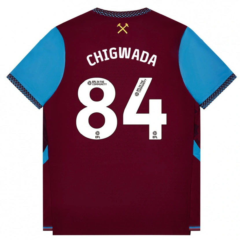 Danxen Herren David Chigwada #84 Burgund Kornblumenblau Heimtrikot Trikot 2026/27 T-Shirt