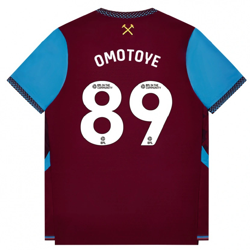 Danxen Herren Tyrone Omotoye #89 Burgund Kornblumenblau Heimtrikot Trikot 2026/27 T-Shirt