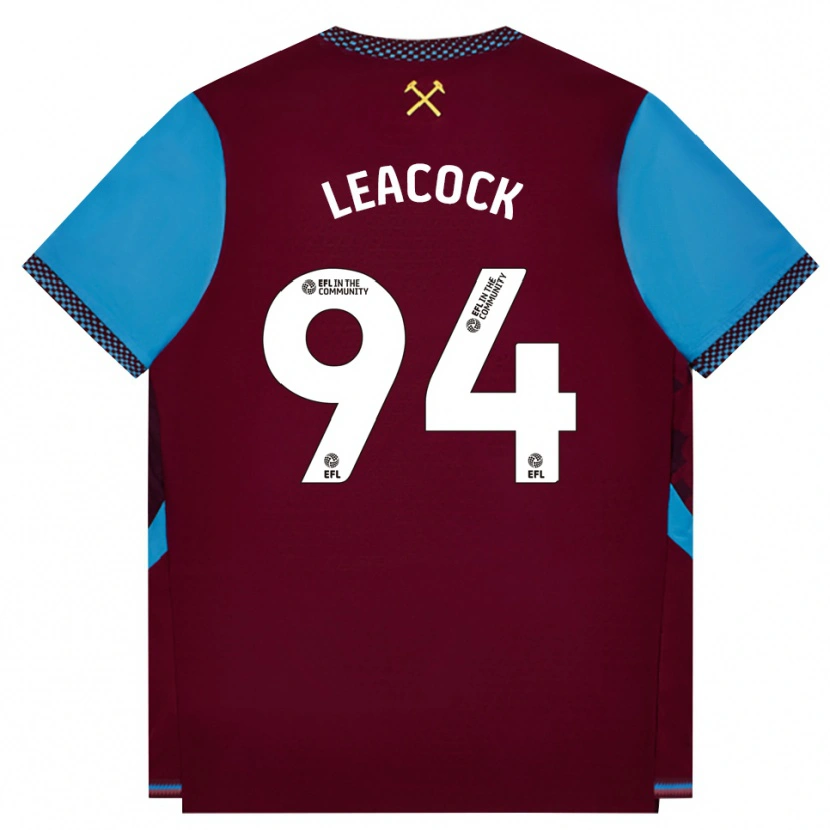 Danxen Herren Callum Leacock #94 Burgund Kornblumenblau Heimtrikot Trikot 2026/27 T-Shirt