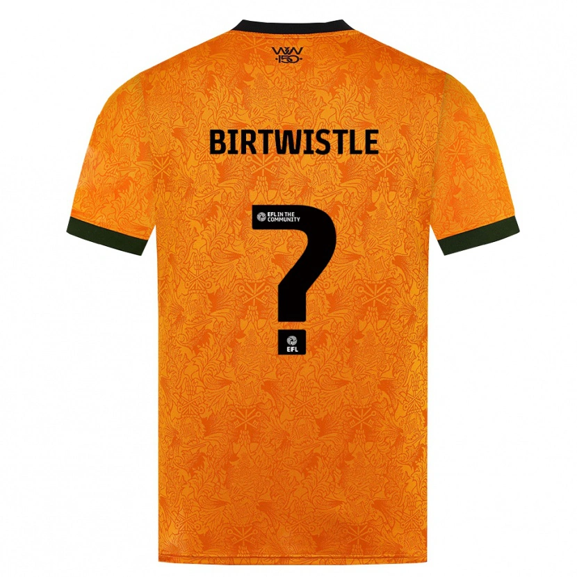 Danxen Herren Harry Birtwistle #0 Orange Schwarz Heimtrikot Trikot 2026/27 T-Shirt