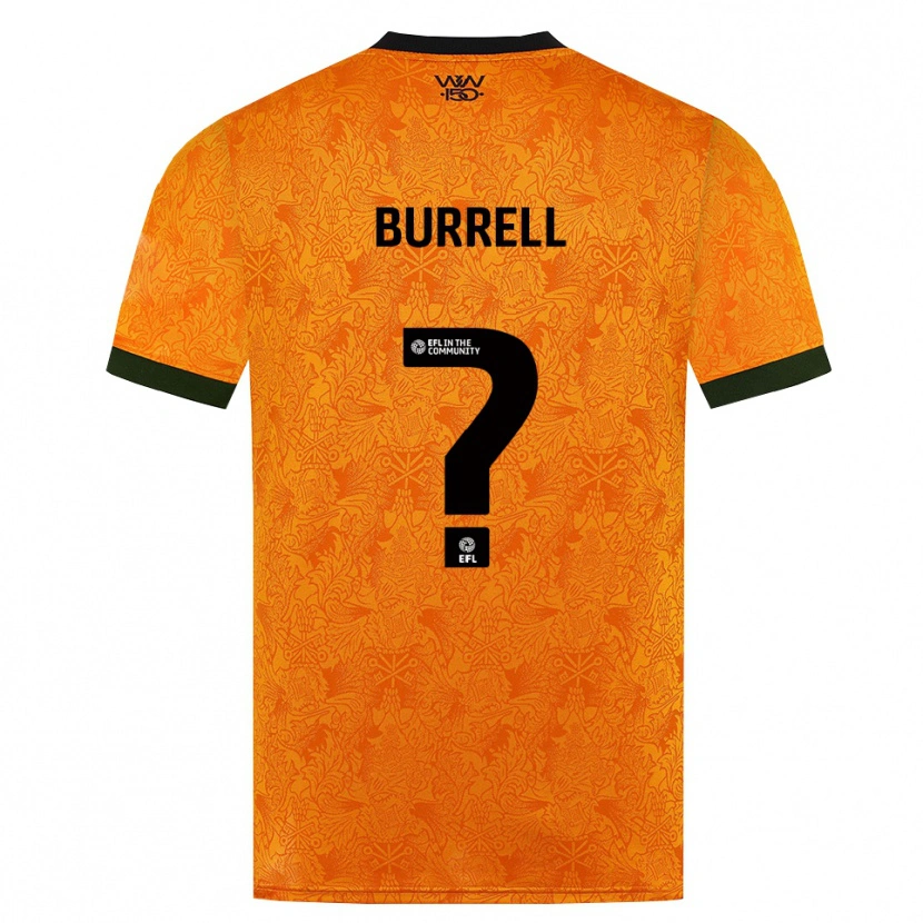 Danxen Herren Ackeme Francis Burrell #0 Orange Schwarz Heimtrikot Trikot 2026/27 T-Shirt