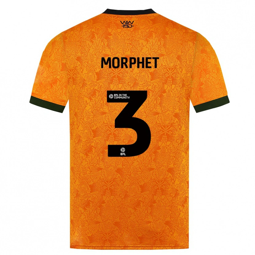 Danxen Herren Anna Morphet #3 Orange Schwarz Heimtrikot Trikot 2026/27 T-Shirt