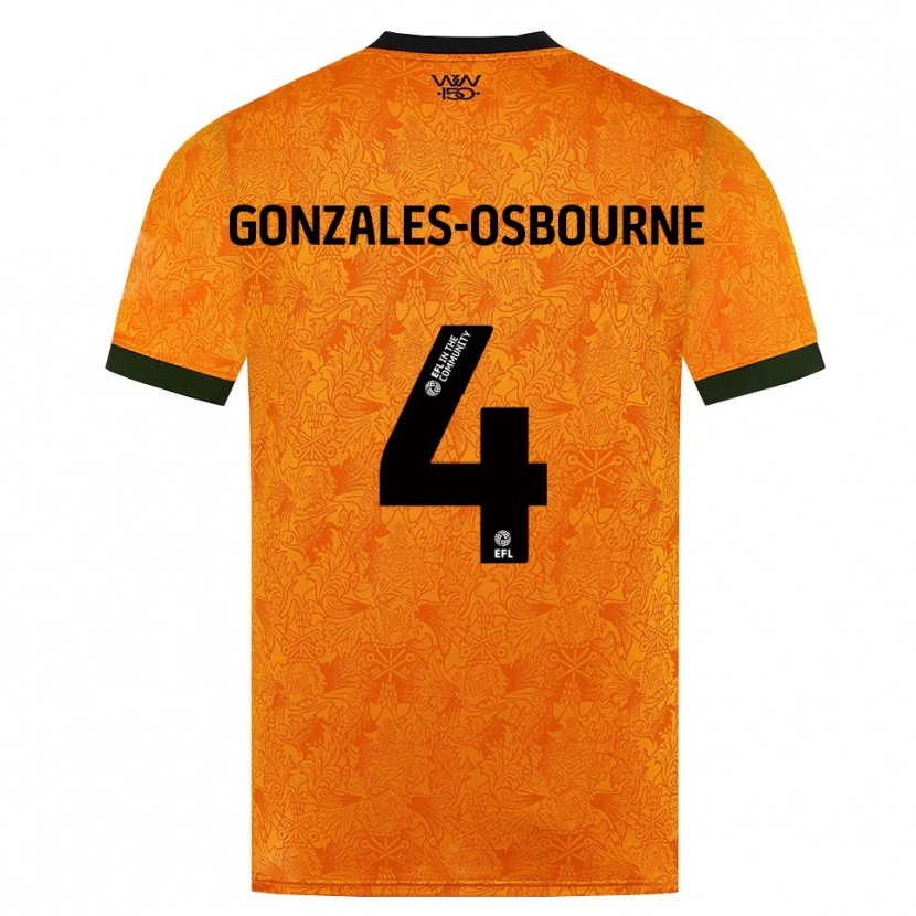 Danxen Herren Isaiah Gonzales-Osbourne #4 Orange Schwarz Heimtrikot Trikot 2026/27 T-Shirt