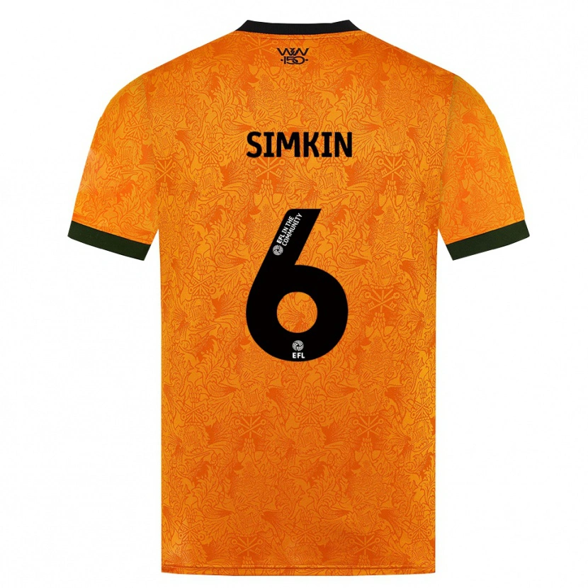 Danxen Herren Lily Simkin #6 Orange Schwarz Heimtrikot Trikot 2026/27 T-Shirt