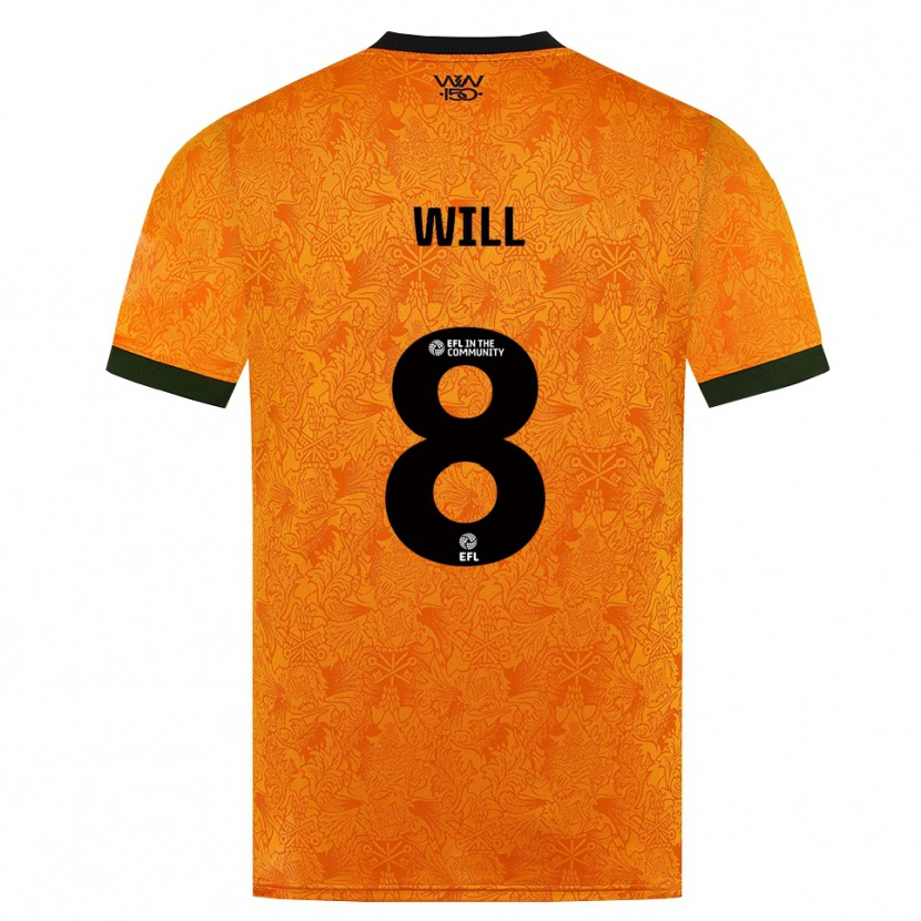 Danxen Herren Merrick Will #8 Orange Schwarz Heimtrikot Trikot 2026/27 T-Shirt