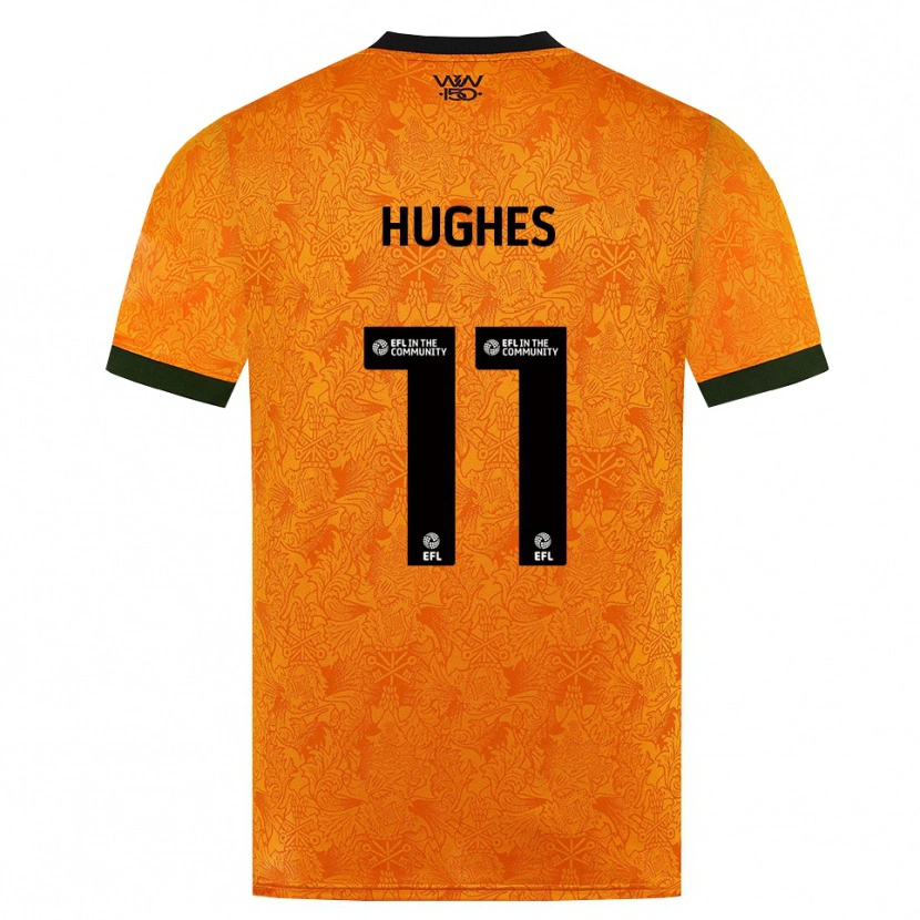 Danxen Herren Amber Hughes #11 Orange Schwarz Heimtrikot Trikot 2026/27 T-Shirt
