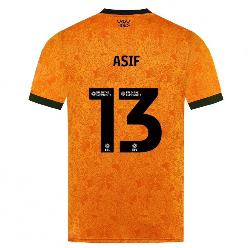 Danxen Herren Dawood Asif #13 Orange Schwarz Heimtrikot Trikot 2026/27 T-Shirt