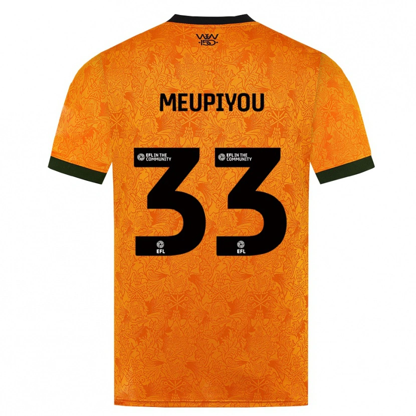 Danxen Herren Bastien Meupiyou #33 Orange Schwarz Heimtrikot Trikot 2026/27 T-Shirt