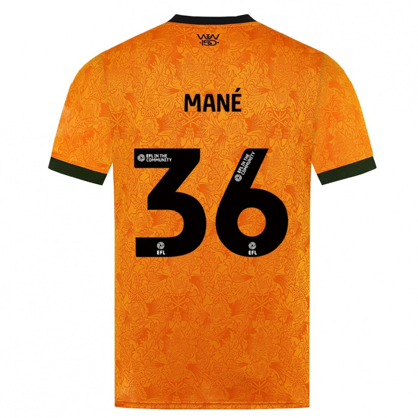 Danxen Herren Mateus Mané #36 Orange Schwarz Heimtrikot Trikot 2026/27 T-Shirt