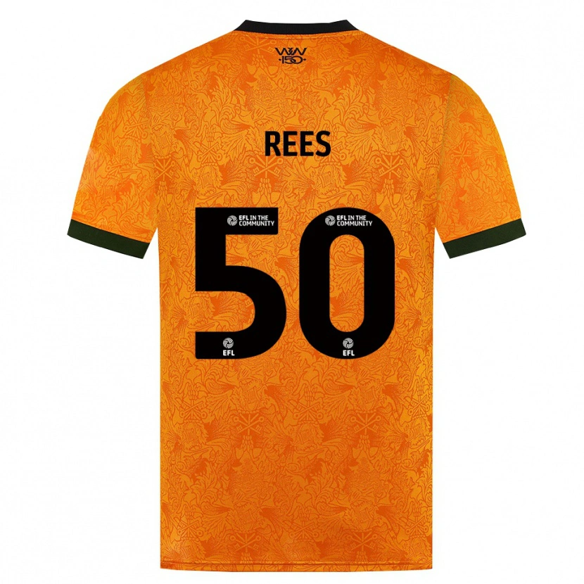 Danxen Herren Mason Rees #50 Orange Schwarz Heimtrikot Trikot 2026/27 T-Shirt