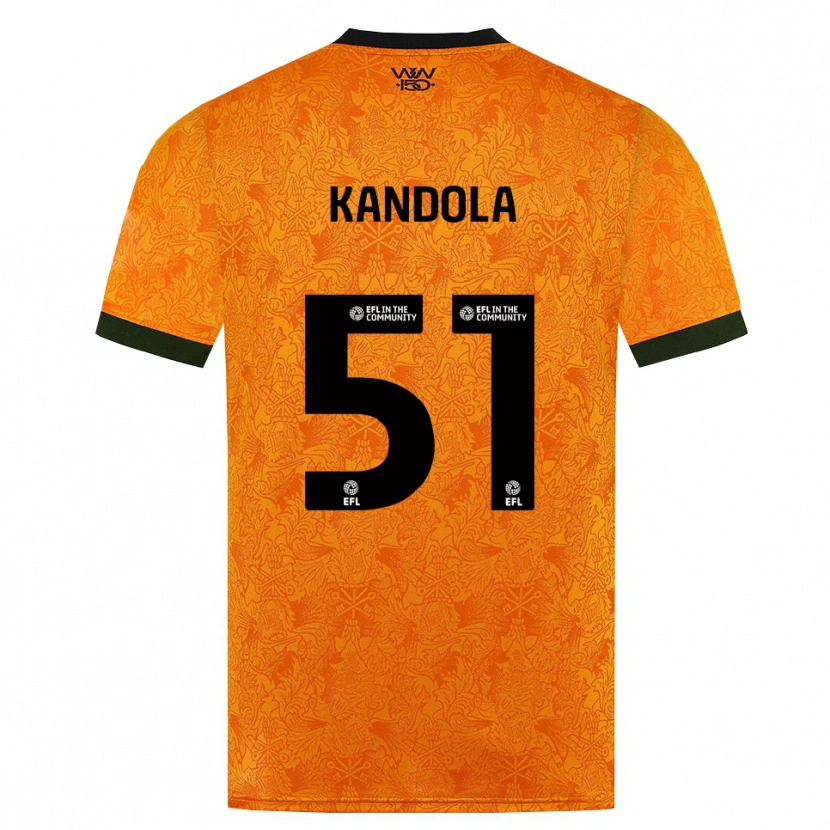 Danxen Herren Kam Kandola #51 Orange Schwarz Heimtrikot Trikot 2026/27 T-Shirt